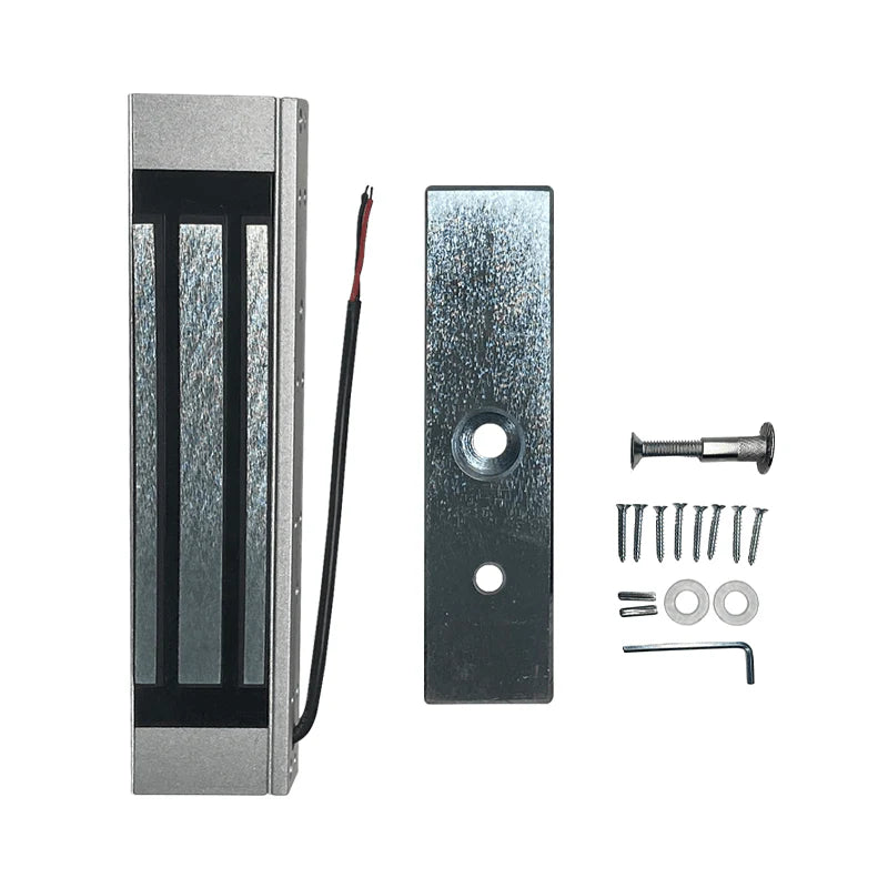 Electromagnetic door lock + U bracket (glass doors) for access control